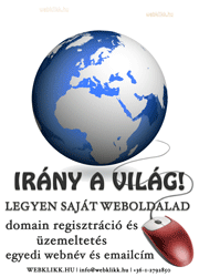 Webklikk.hu domain regisztráció